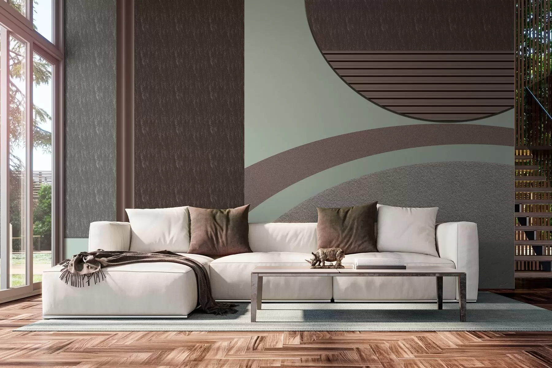 Fototapete abstrakte strukturierte Geometrie  w04631