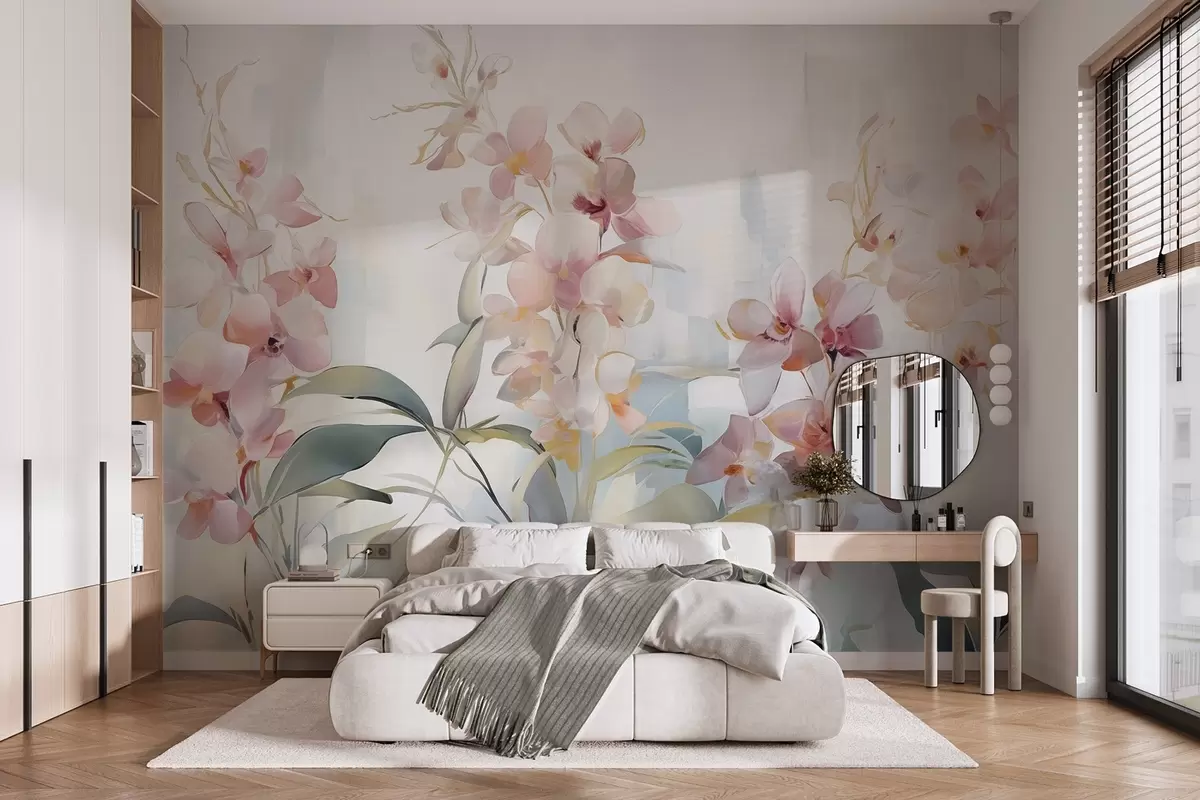 Fototapete Abstrakte Blumen w04776