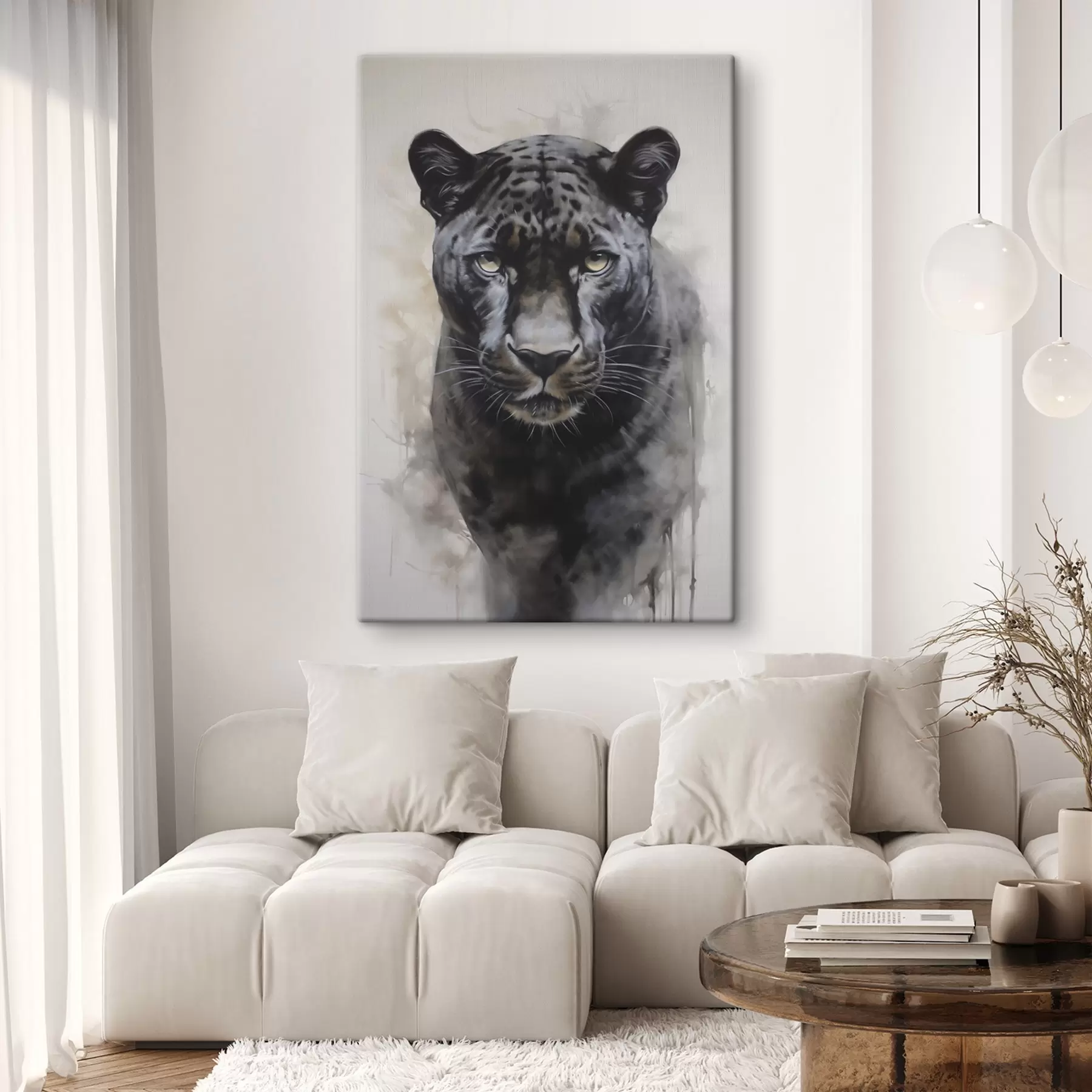 Fototapete Panther-Imitationsmalerei s46433