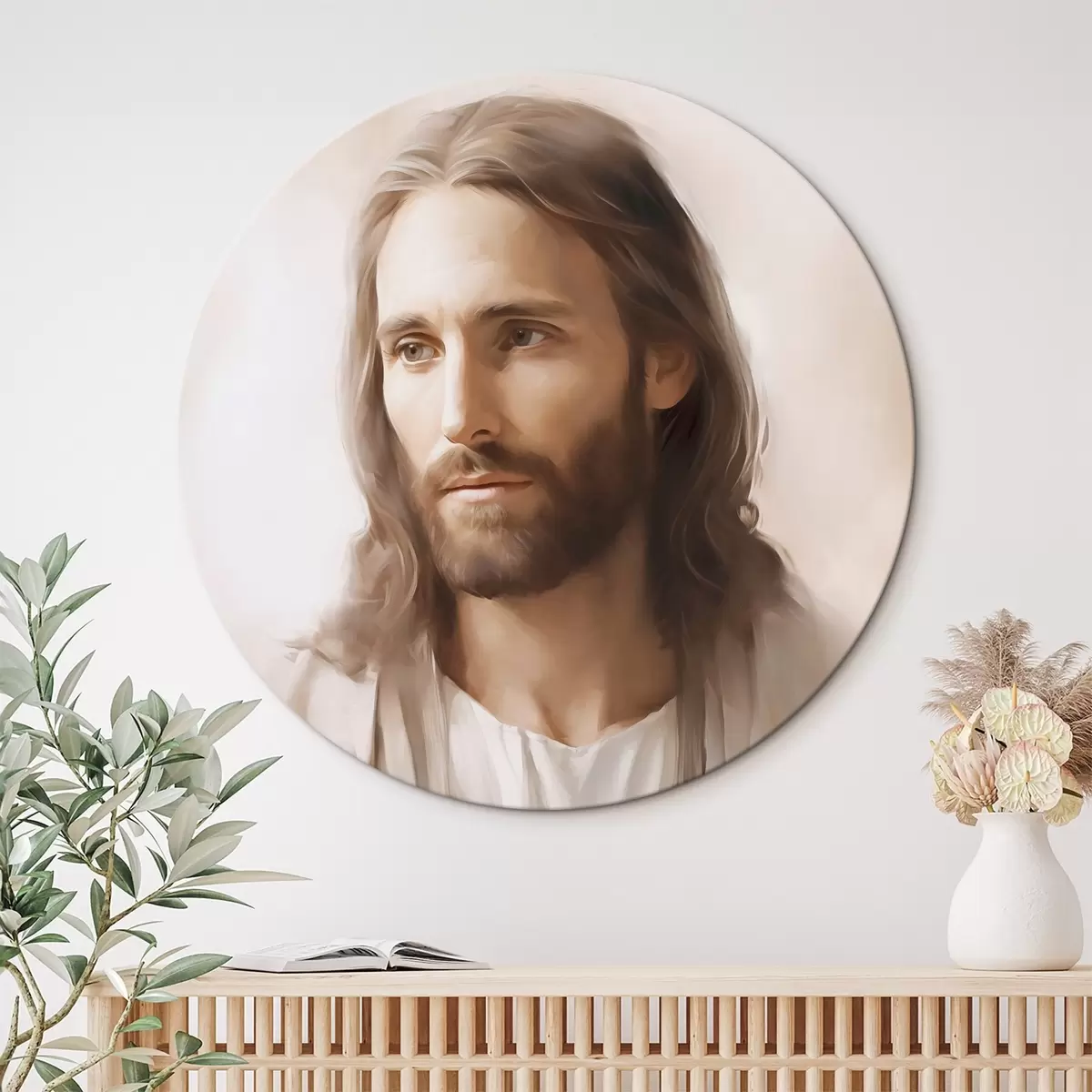 Runde Wandbilder Jesus r46446