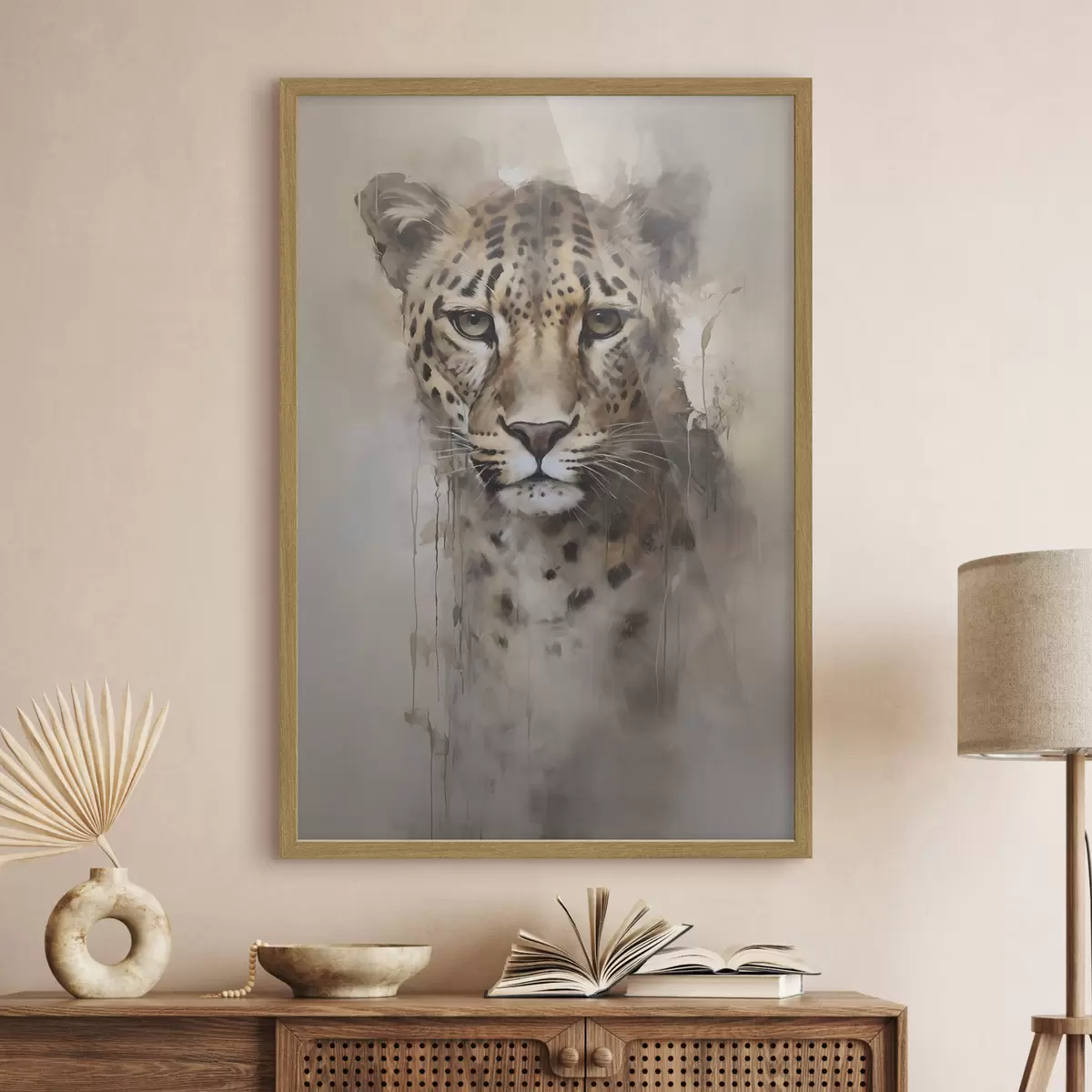 Poster Leopardenimitat-Gemälde f46434