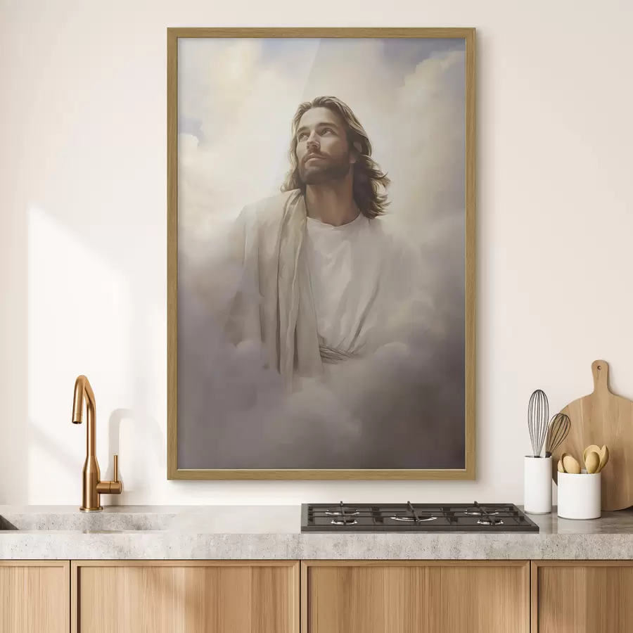 Fototapete Jesus zwischen den Wolken f46445