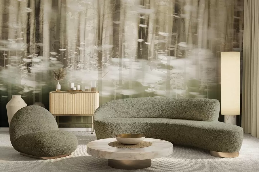 Fototapete Stilisierte Baumstämme in Pastellfarben w04844 Fototapete Stilisierte Baumstämme in Pastellfarben w04844