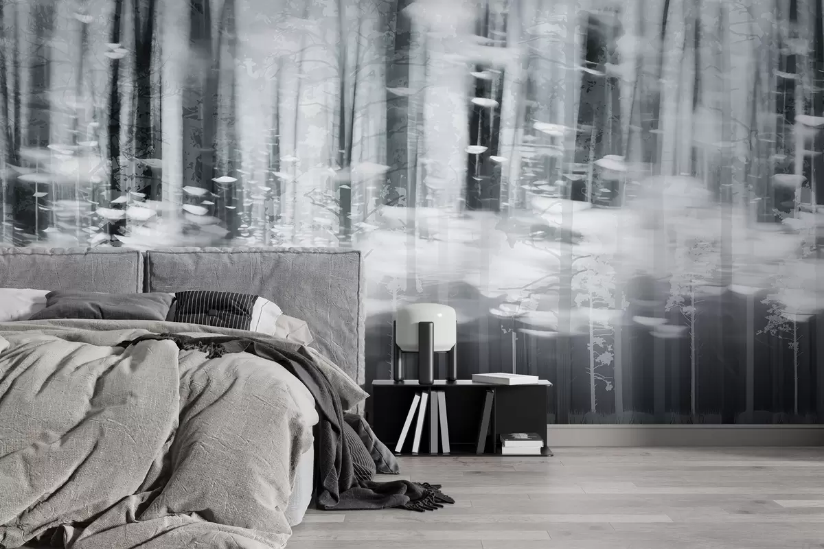 Fototapete Stilisierte Baumstämme in Pastellfarben w04844v2 Fototapete Stilisierte Baumstämme in Pastellfarben w04844v2