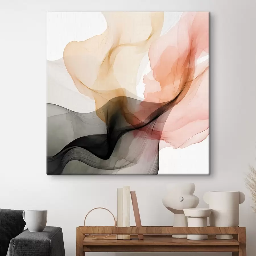 Fototapete Korallenrot und Grau verschmelzen zu einem zarten Stil s46333 Fototapete Korallenrot und Grau verschmelzen zu einem zarten Stil s46333