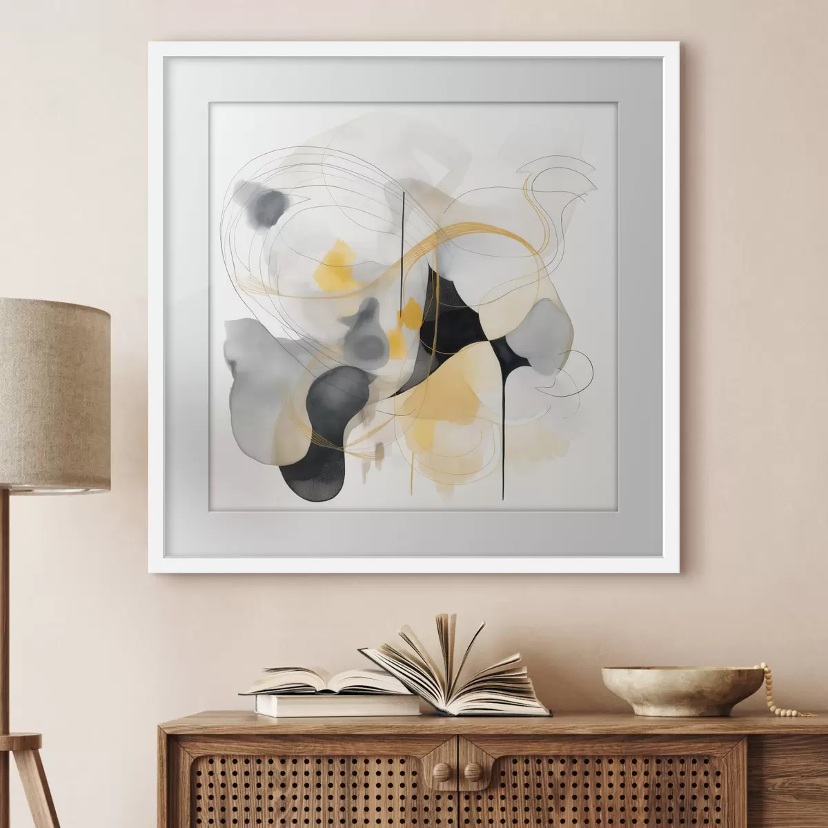 Poster Linien und Melodie f46335