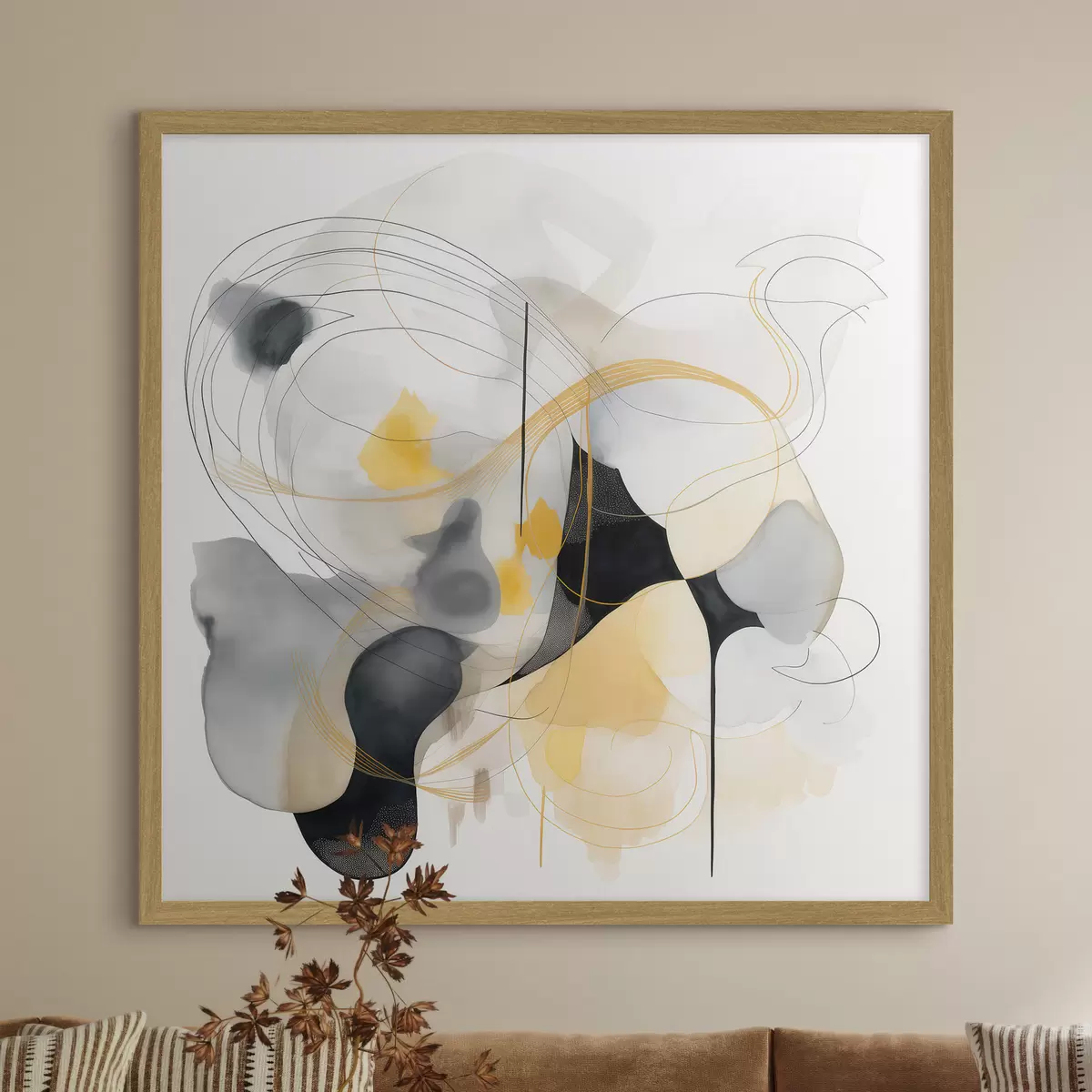 Poster Linien und Melodie f46335