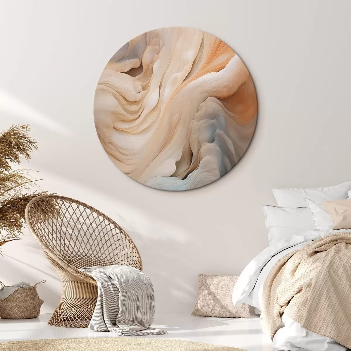 Runde Wandbilder Organische Abstraktion r46450