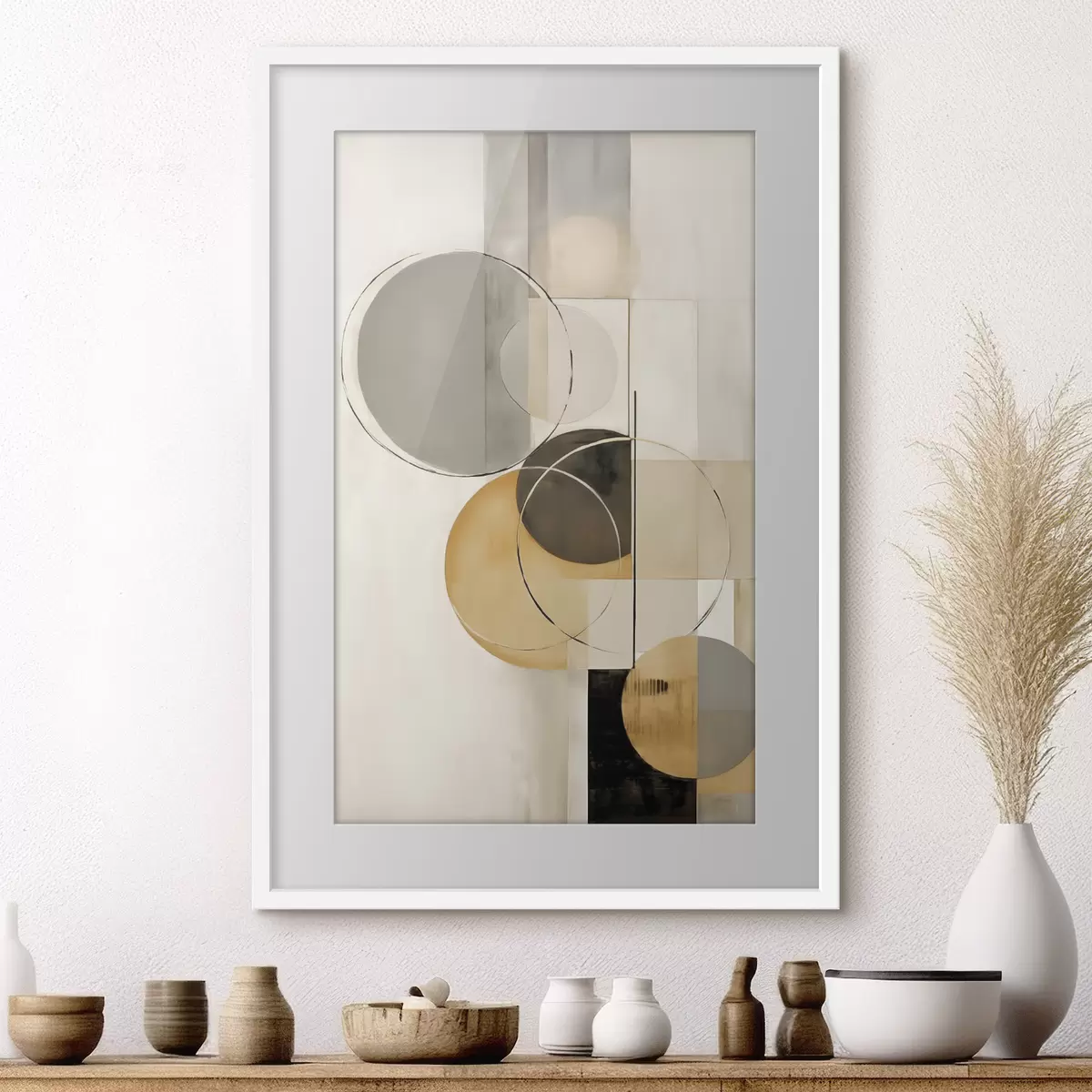 Poster Kreise und Augenblick f46358