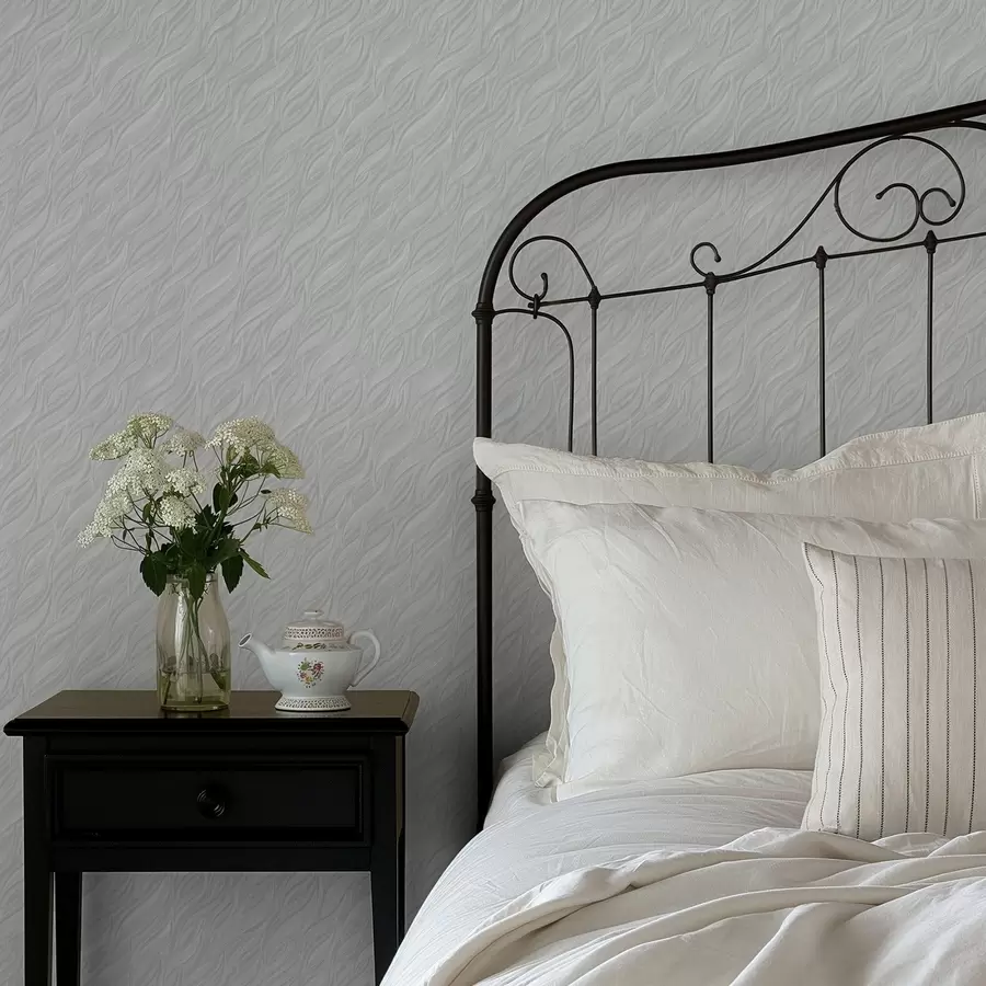 Fototapete Strukturierte Pinselwellen, helles Mint a00688v2