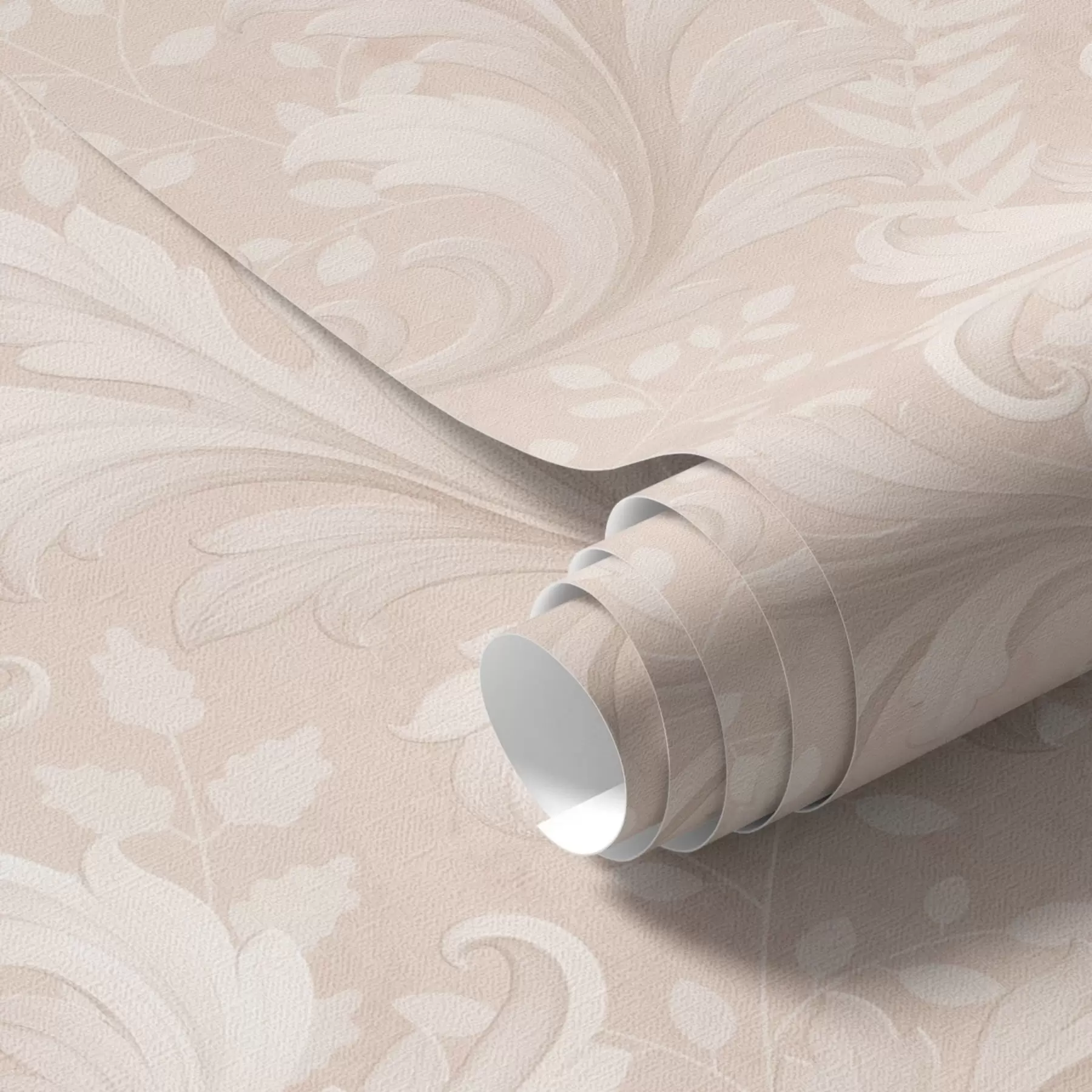 Fototapete Akanthusranken auf warmem beigem Grund a00772