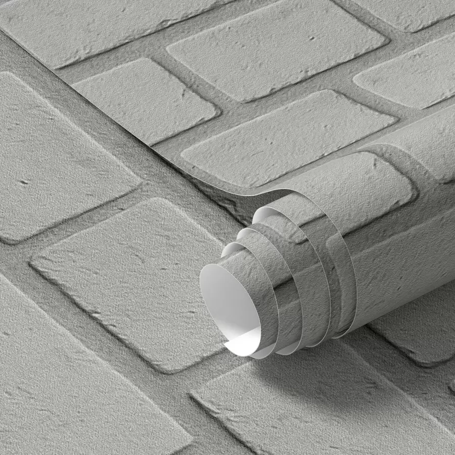 Fototapete Hellgraue Ziegelstruktur mit weichen Kanten a00878