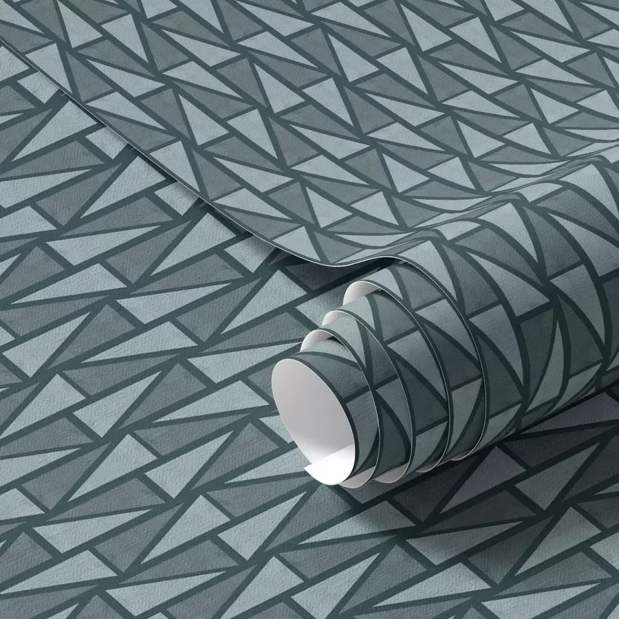 Fototapete Tiefes blaugrünes Gitter mit dichten, sich kreuzenden Balken a00902v1