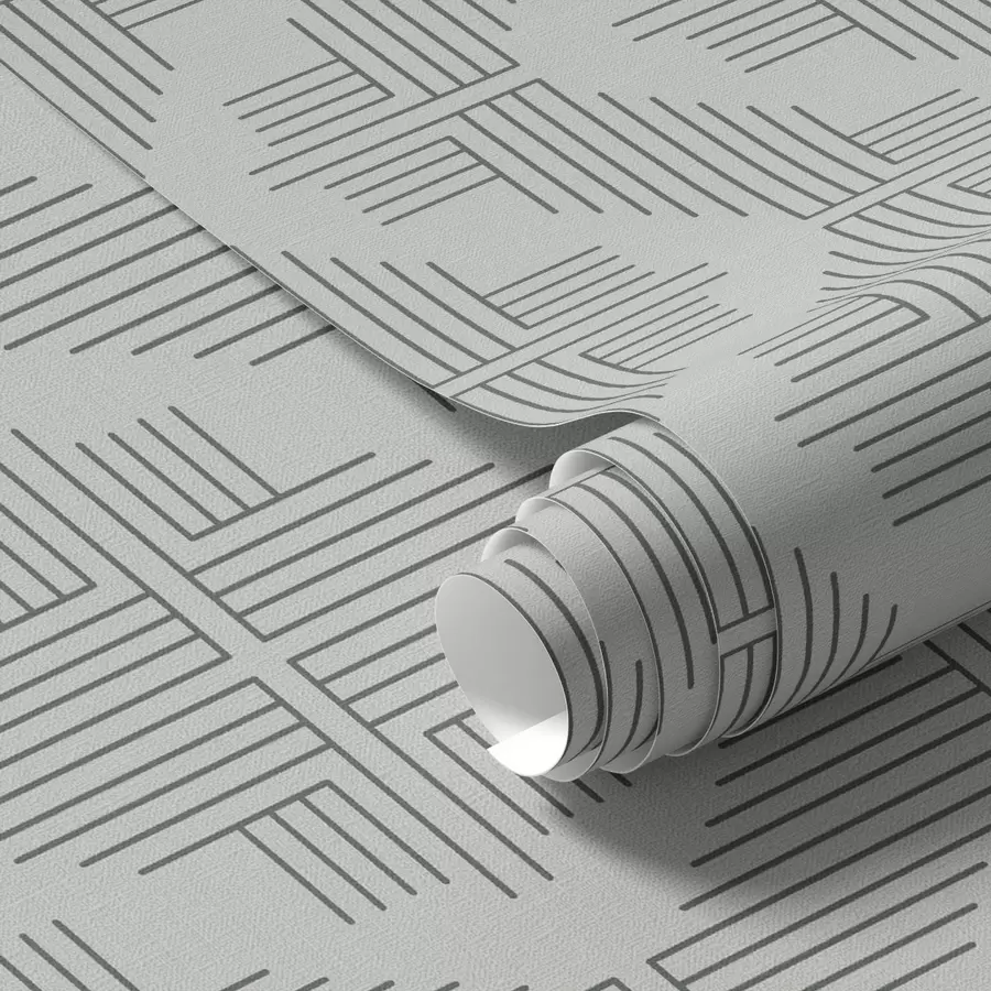 Fototapete Schieferlinien, die auf hellgrauem Untergrund stufenförmige Quadrate bilden a00909