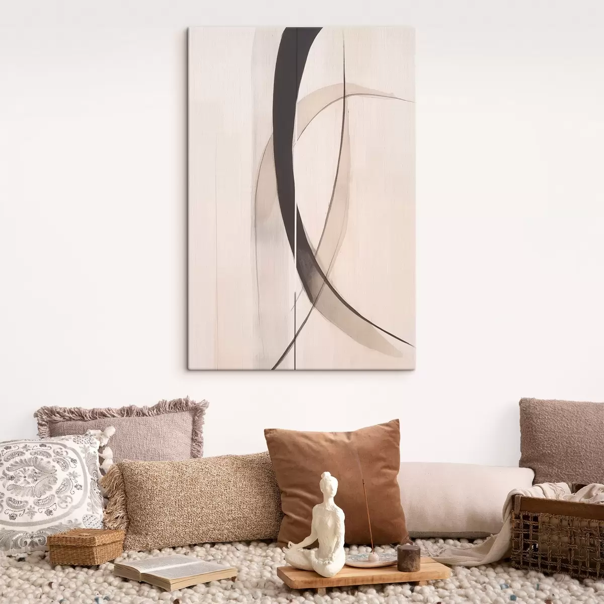 Fototapete Elegante Kalligraphie. Abstraktion s46468