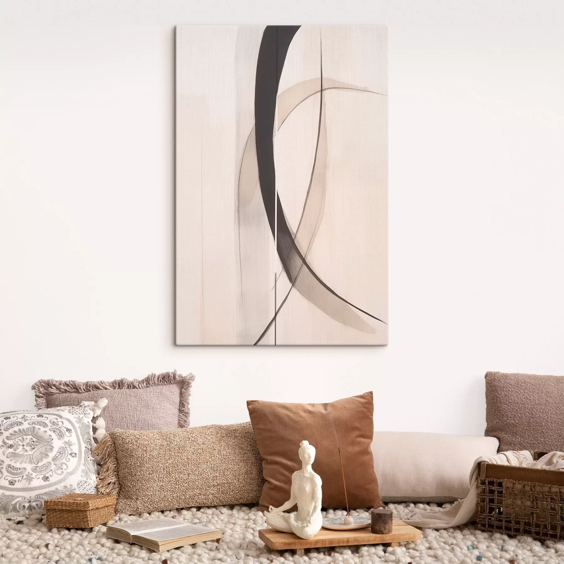 Fototapete Elegante Kalligraphie. Abstraktion s46468