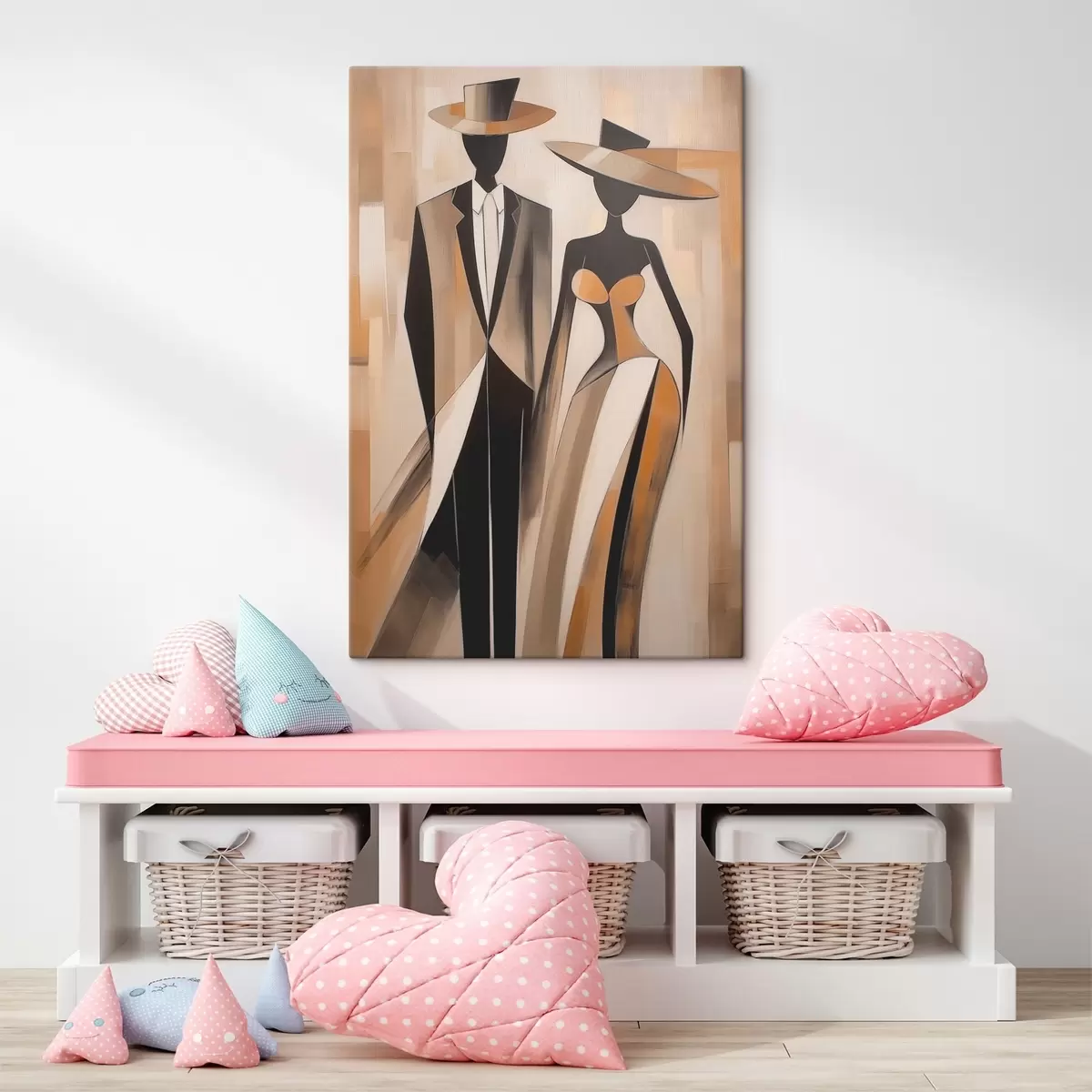 Fototapete Silhouetten eines Paares s46477