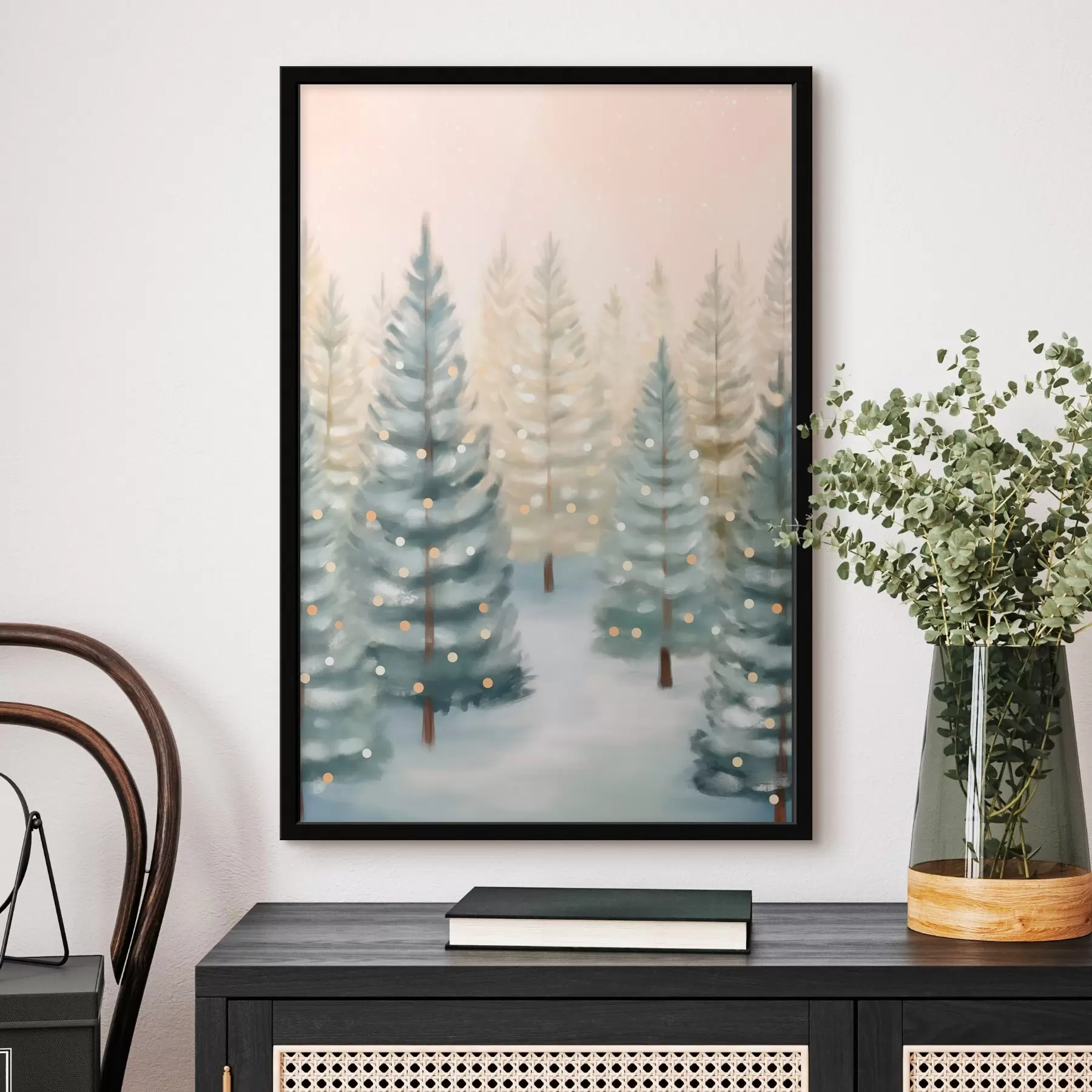 Fototapete Weihnachtswald f46456