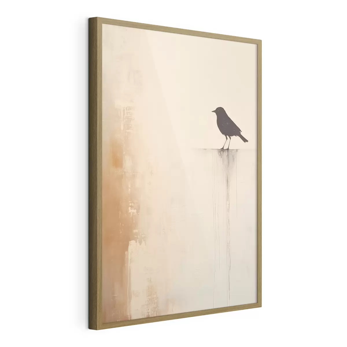 Poster Vogelsilhouette. Abstrakter Minimalismus f46466
