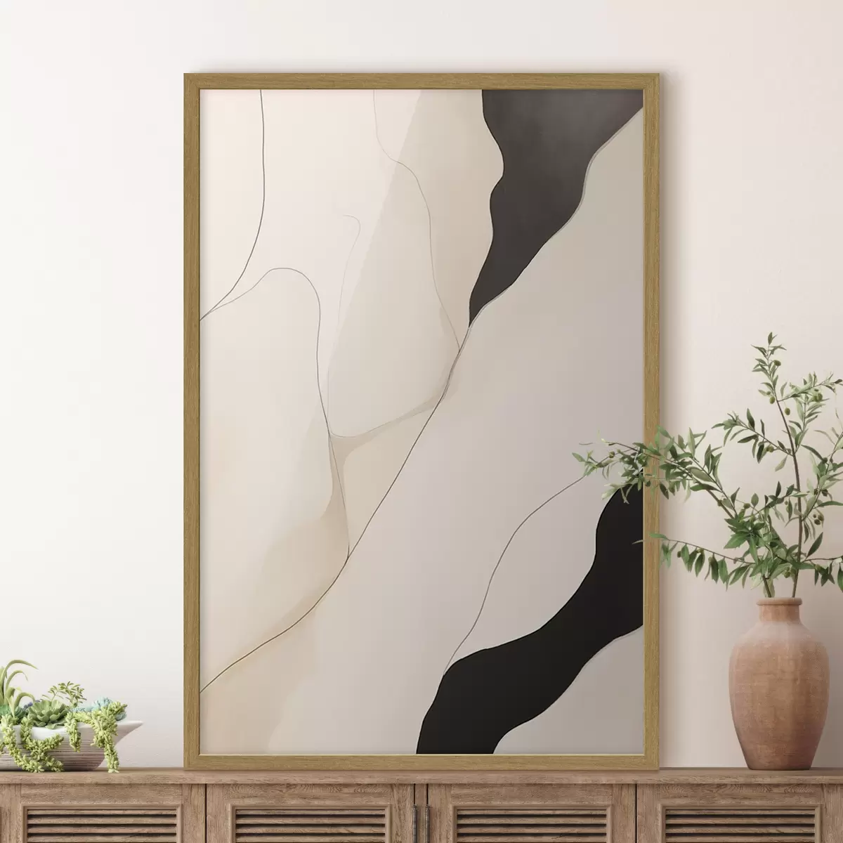 Poster Konturabstraktion f46470