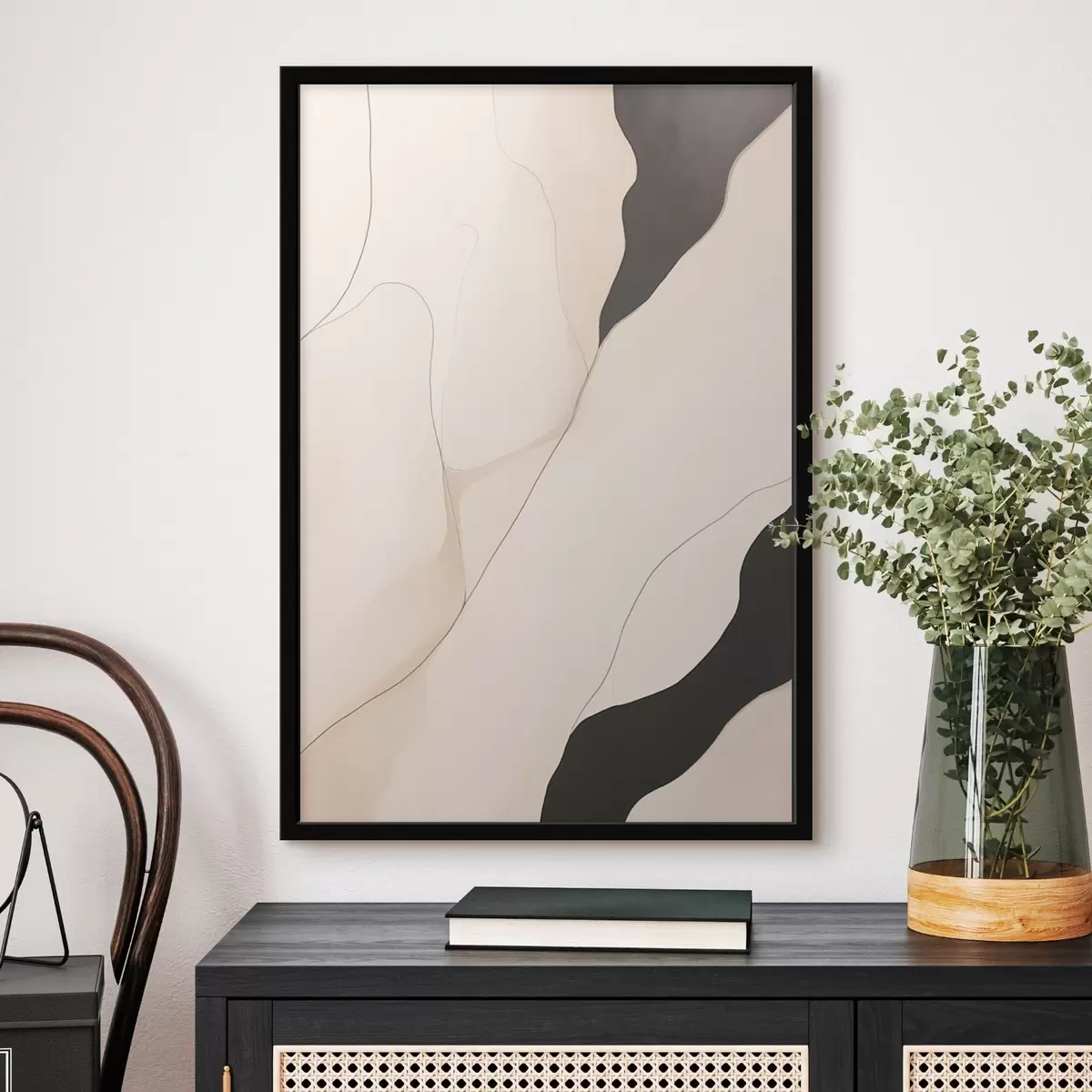 Poster Konturabstraktion f46470