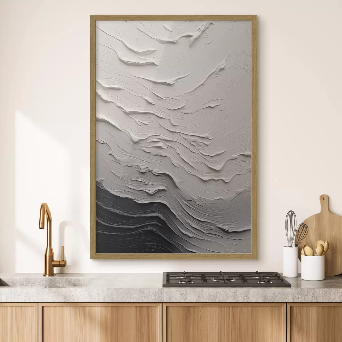 Poster Wellig strukturiert f46475
