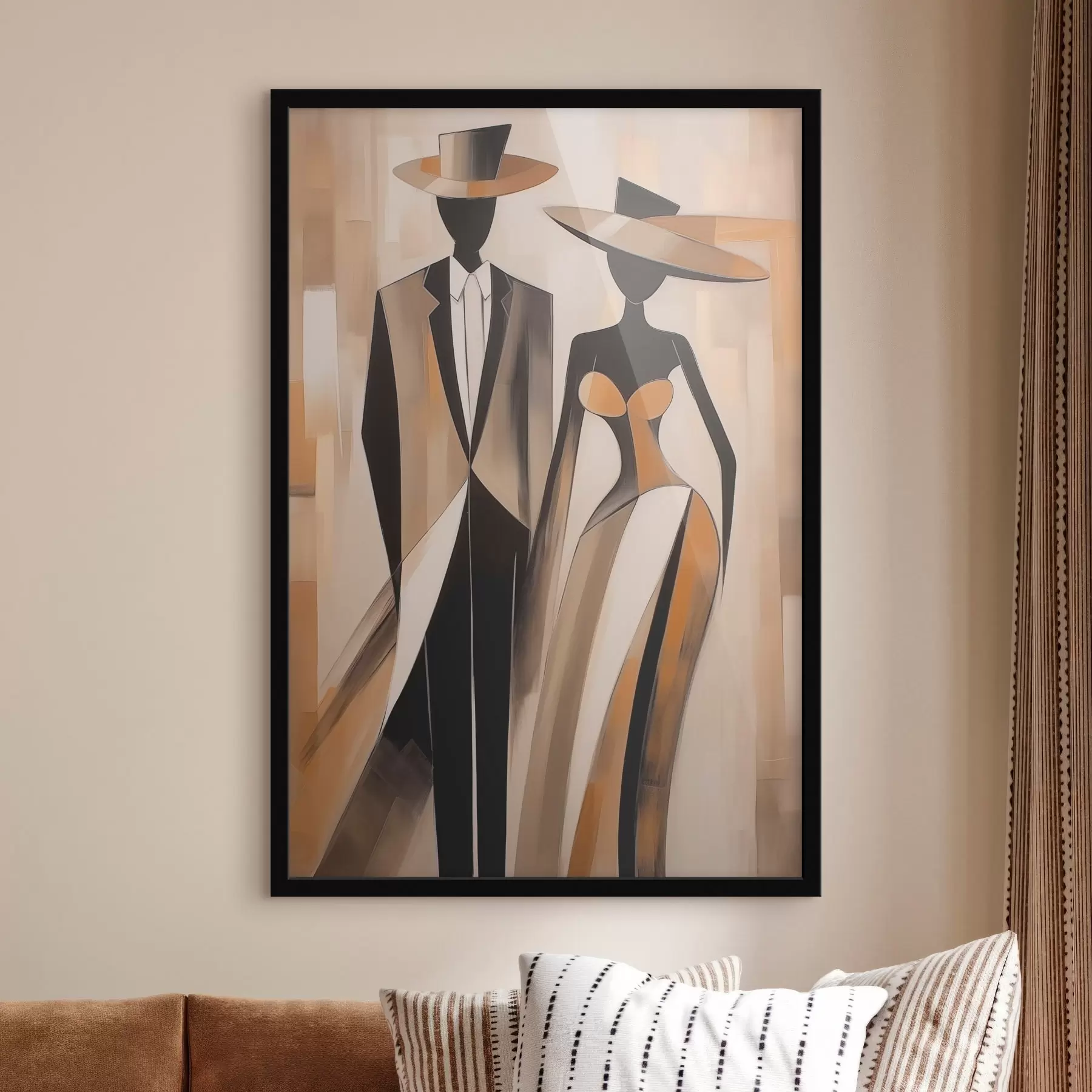 Fototapete Silhouetten eines Paares f46477