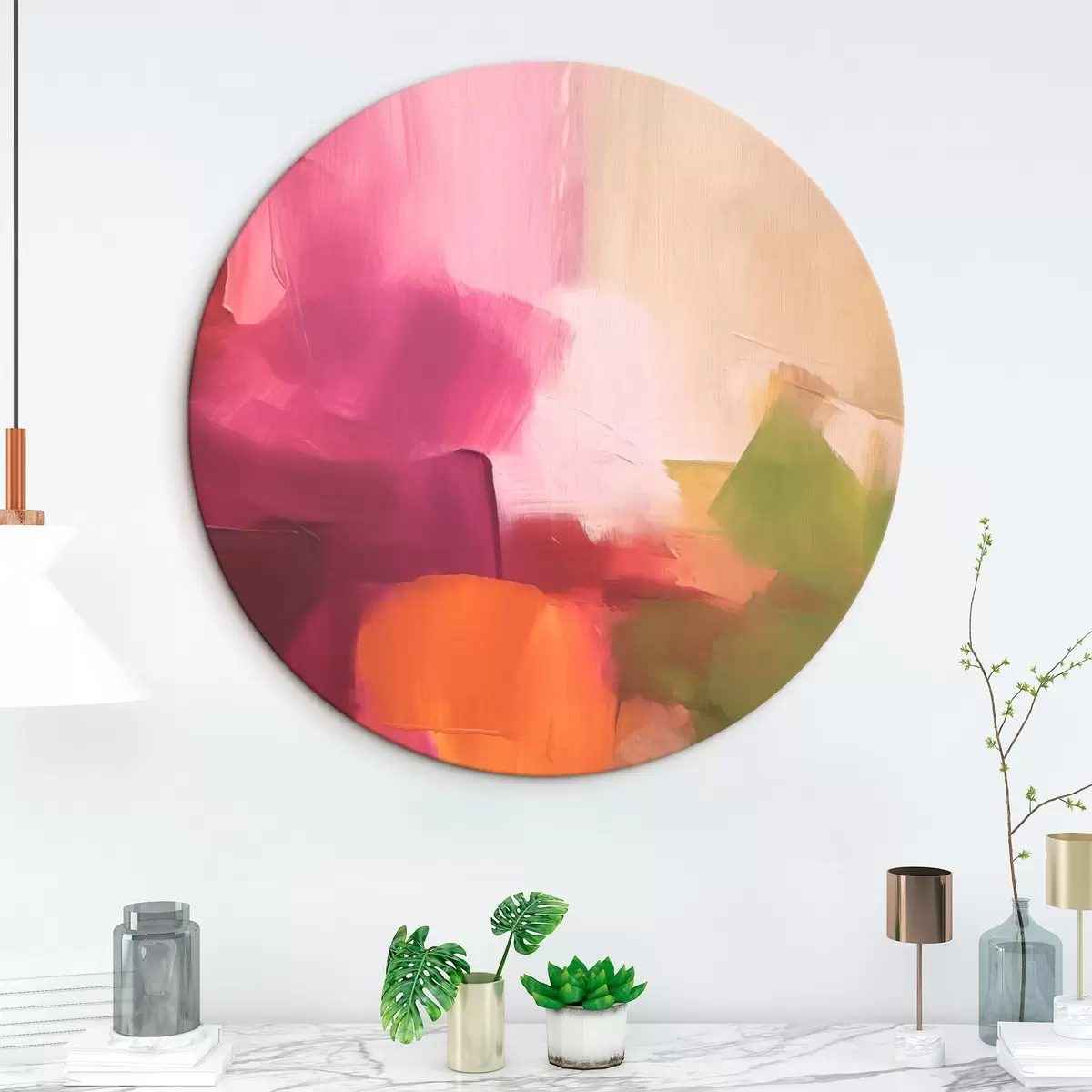 Runde Wandbilder Abstrakte Malerei r46460