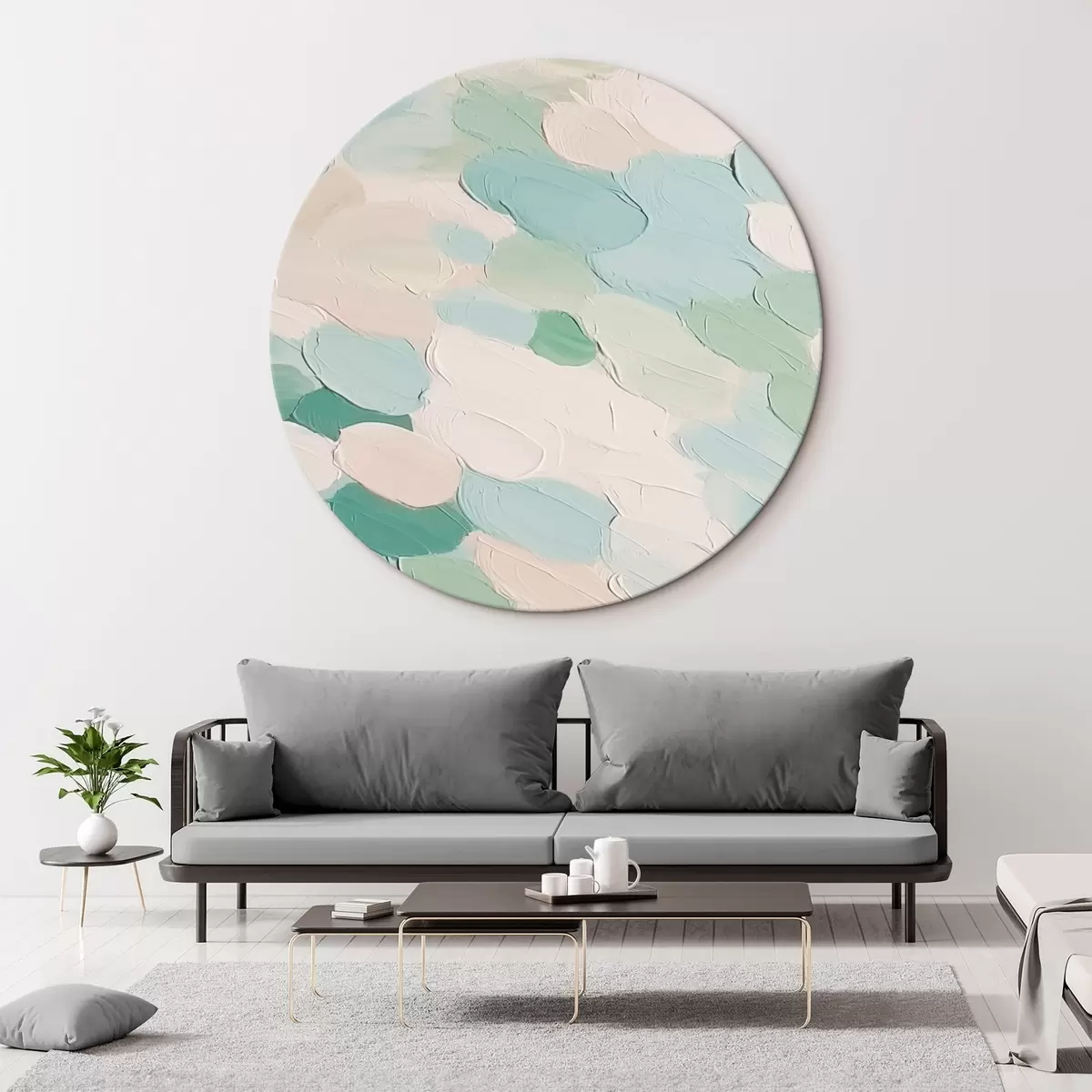 Runde Wandbilder Abstraktion r46559