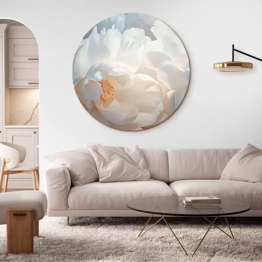 Fototapete Große weiße Pfingstrosen r46560