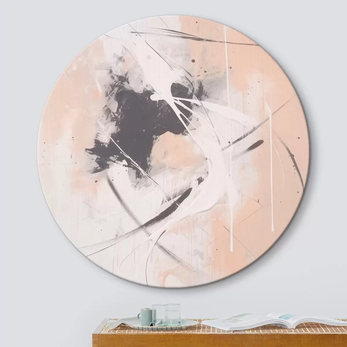 Runde Wandbilder Abstraktion r46556
