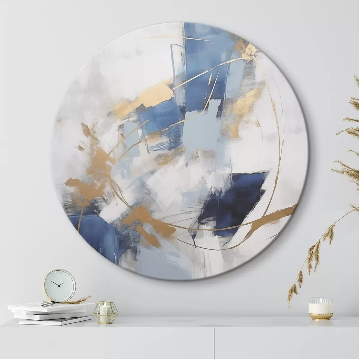 Runde Wandbilder Abstraktion r46564