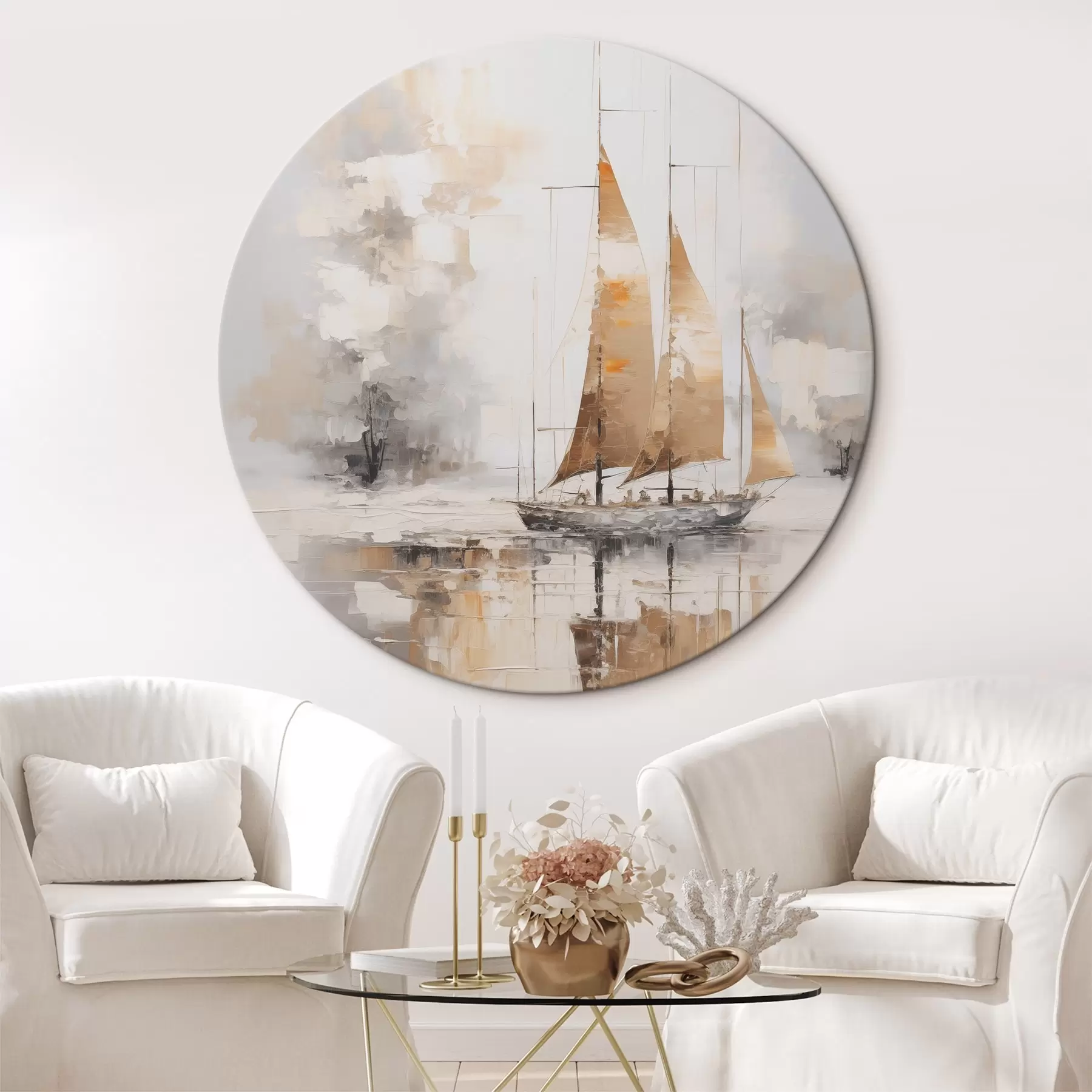 Fototapete Segelboot-Imitationsgemälde r46565