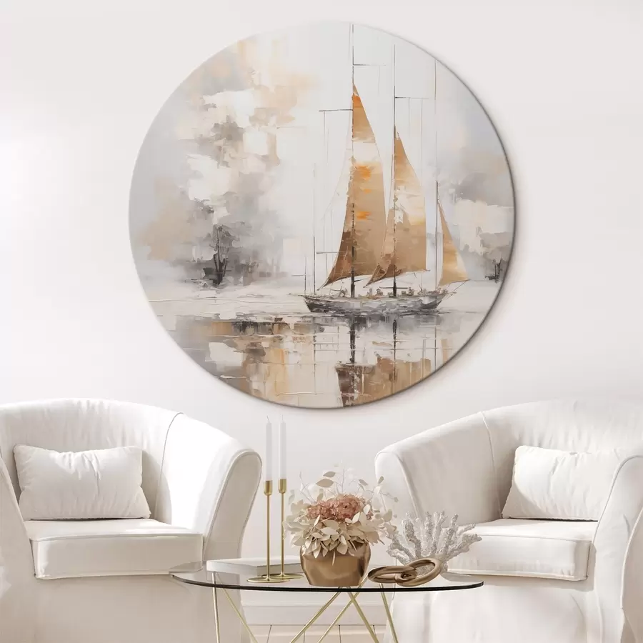 Fototapete Segelboot-Imitationsgemälde r46565