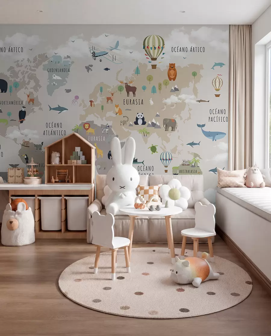 Fototapete Tieratlas auf Spanisch c00002es