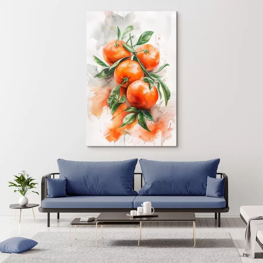 Fototapete Reife Mandarinen s46586