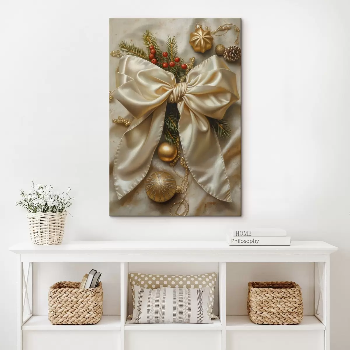 Fototapete Weihnachtsrosette s46592