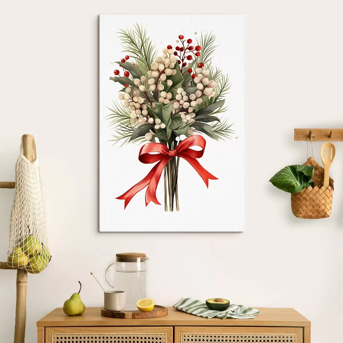 Fototapete Weihnachtsmistel s46596