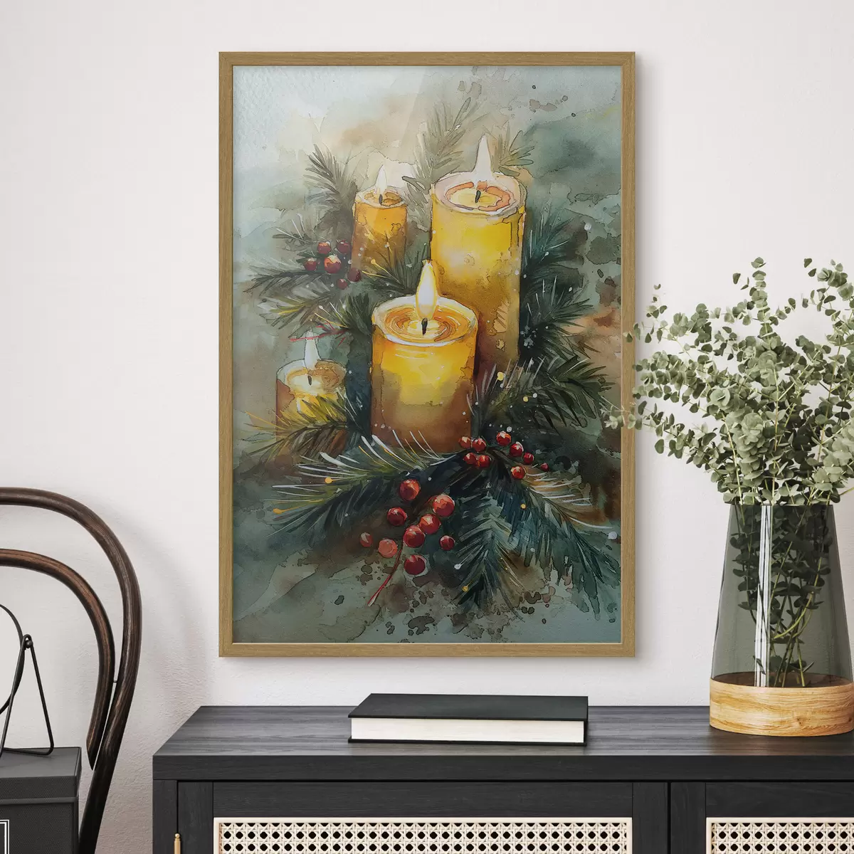 Poster Weihnachtskerzen f46585