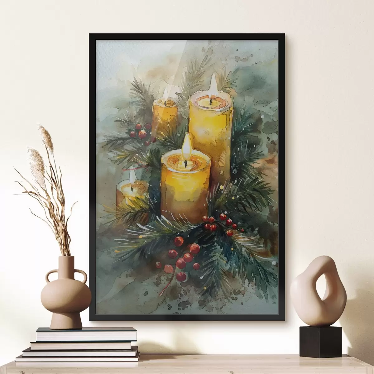 Poster Weihnachtskerzen f46585