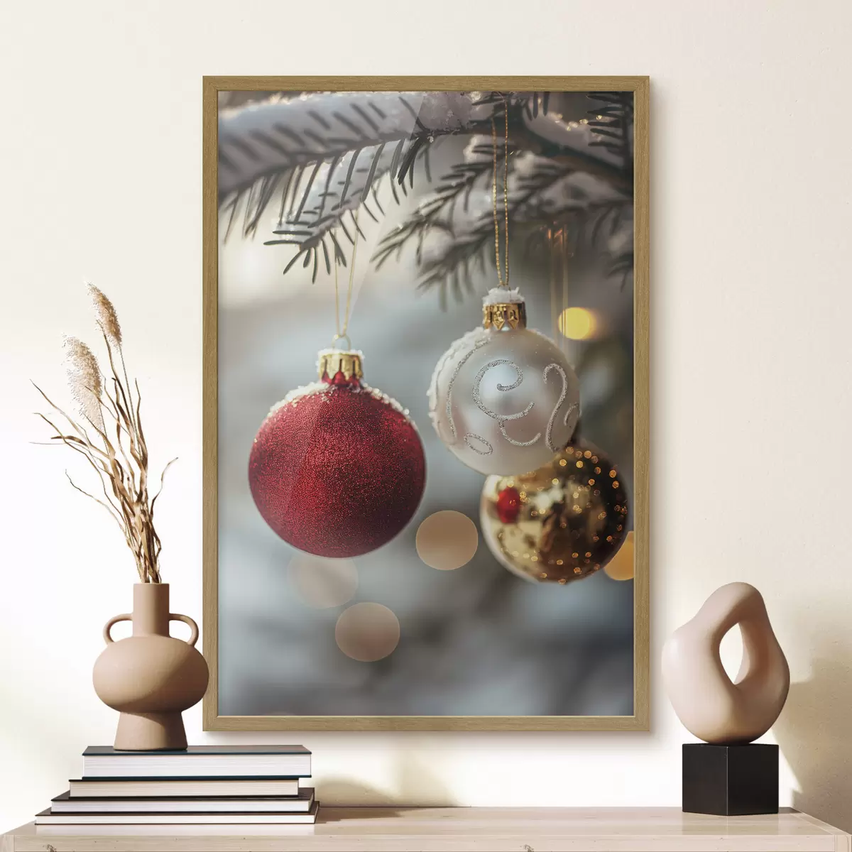 Poster Weihnachtskugeln f46588