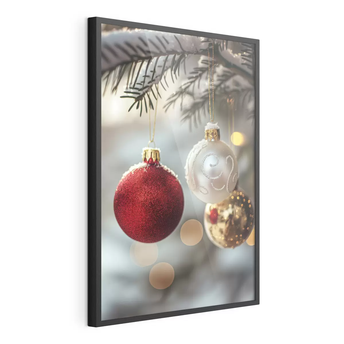 Poster Weihnachtskugeln f46588