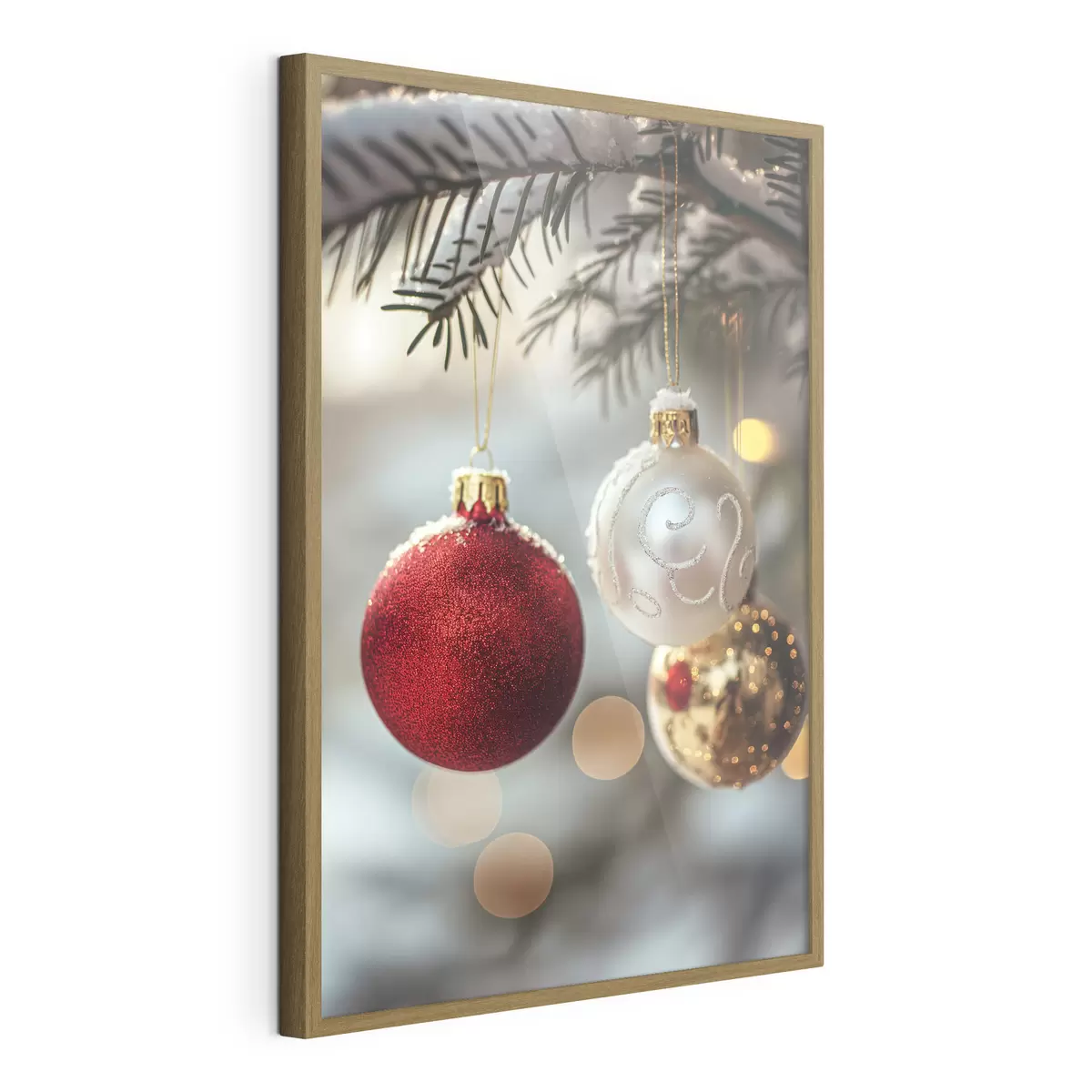 Poster Weihnachtskugeln f46588