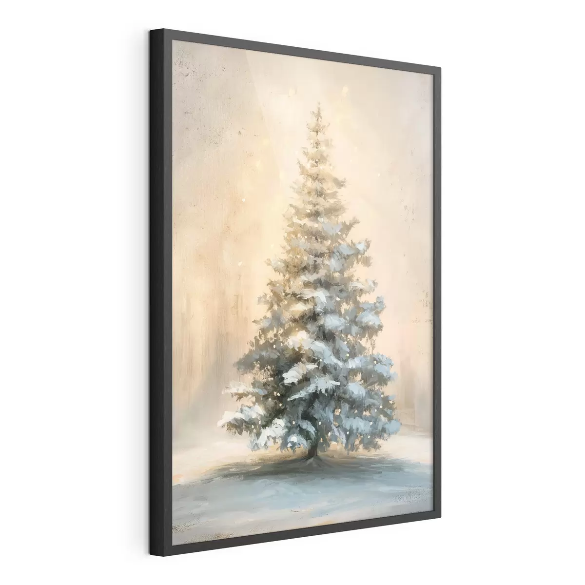 Poster Weihnachtsbaum im Schnee f46589