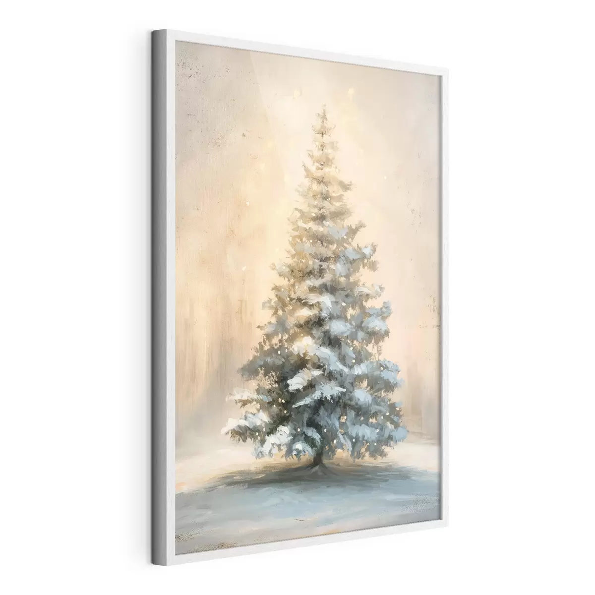 Poster Weihnachtsbaum im Schnee f46589