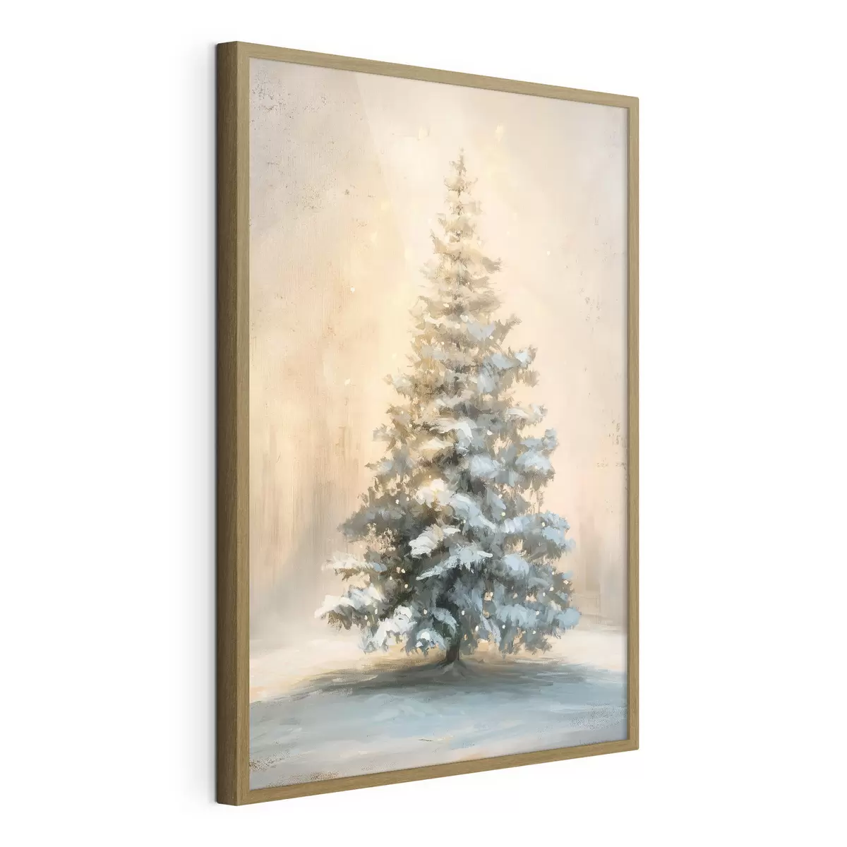 Poster Weihnachtsbaum im Schnee f46589