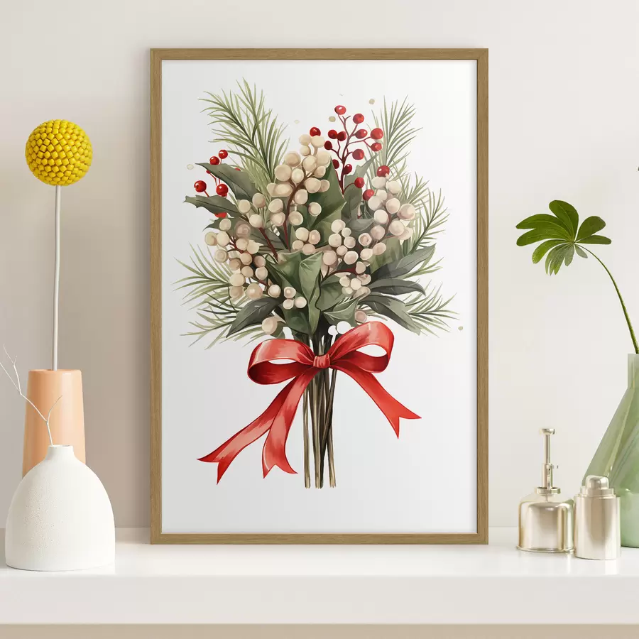 Fototapete Weihnachtsmistel f46596
