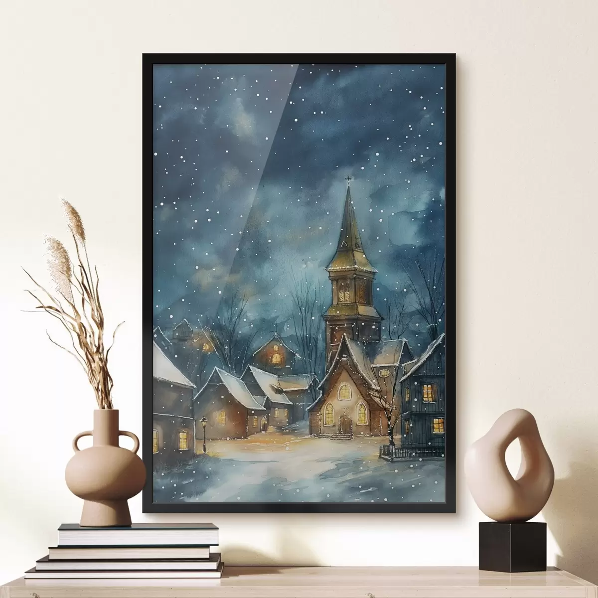 Poster Winterstraße f46599