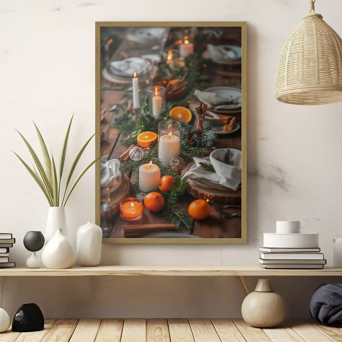 Poster Weihnachtstisch f46604