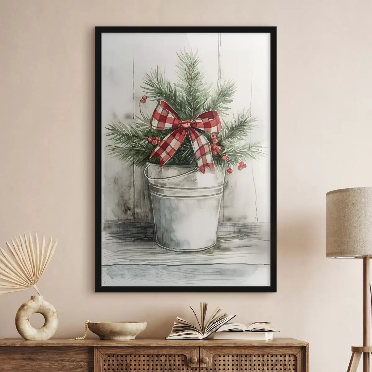 Poster Weihnachtsbaum im Topf f46608